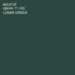 #2C473F - Lunar Green Color Image